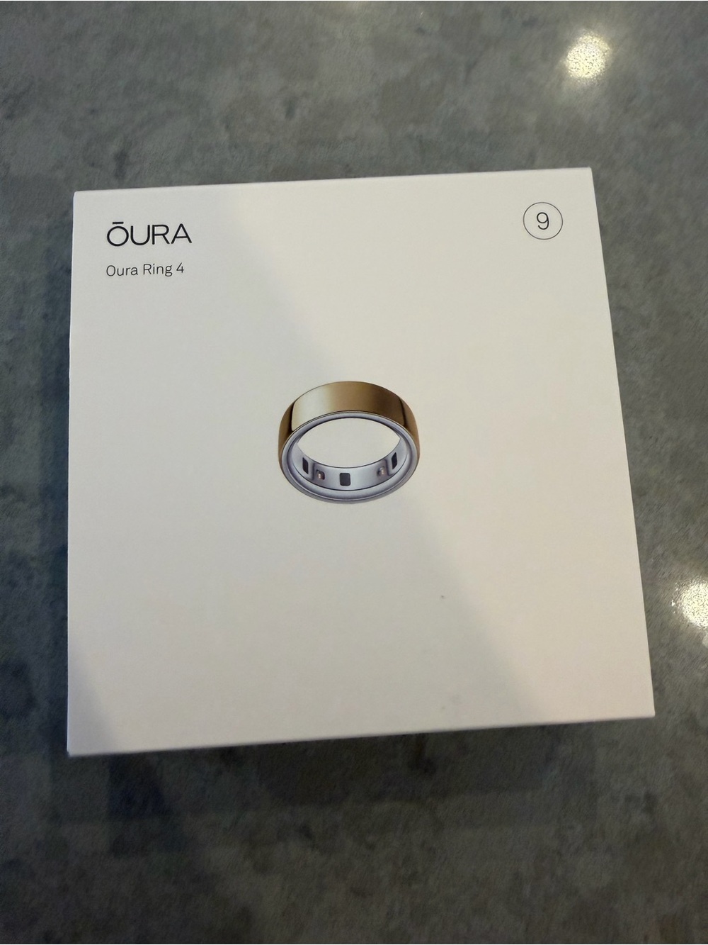 Oura Ring 4 Gold Exterior with Silver Interior - Picture 1 of 5